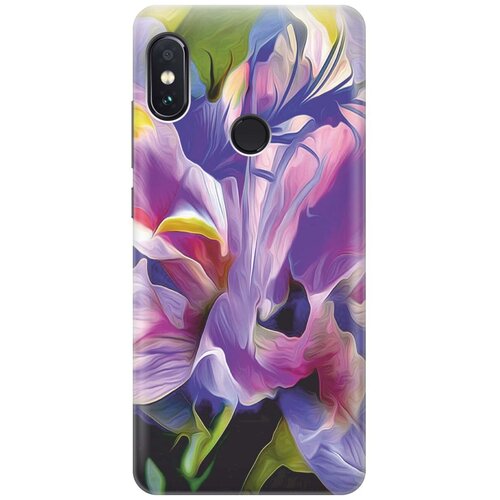 фото Gosso ультратонкий силиконовый чехол-накладка для xiaomi redmi note 5 с принтом "цветочная абстракция"