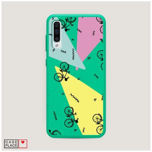 фото Эко-чехол samsung galaxy a50 велосипеды абстракция case place