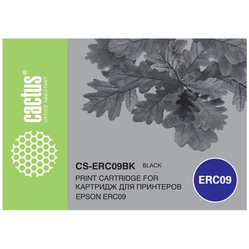 Картридж матричный Cactus CS-ERC09BK черный для Epson ERC09 картридж матричный cactus cs erc28 для epson erc28 m2000