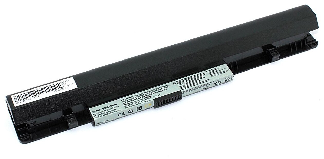 Аккумуляторная батарея для ноутбука Lenovo IdeaPad S210 (L12C3A01) 10.8V 2200mAh OEM