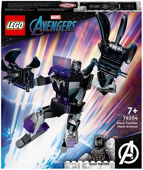 Конструктор LEGO Marvel Super Heroes 76204 Чёрная Пантера: робот, 124 дет.