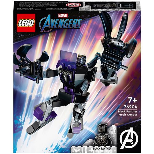 конструктор lego marvel super heroes 76204 чёрная пантера робот 124 дет Конструктор LEGO Marvel Super Heroes 76204 Чёрная Пантера: робот, 124 дет.