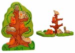 Пазлы Котята на дереве (безопасные краски)