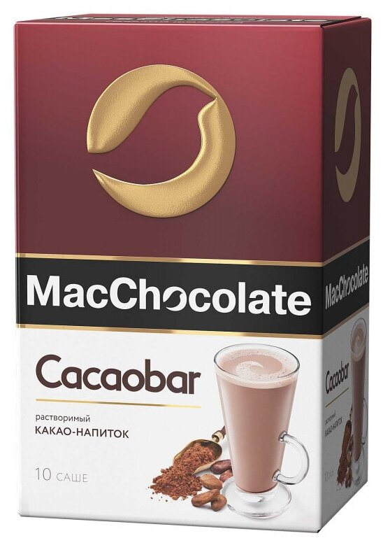 Растворимый напиток Какао Mac Chocolate Cacaobar, 10штx20г - фотография № 1