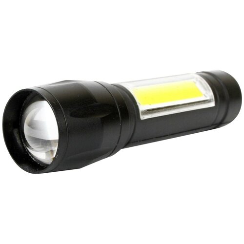 фото Ultraflash e1337 (фонарь аккум 3,7в, черный, xpe + cob led, 3 ватт, 3 реж., бокс) (цена за: 1 шт.)