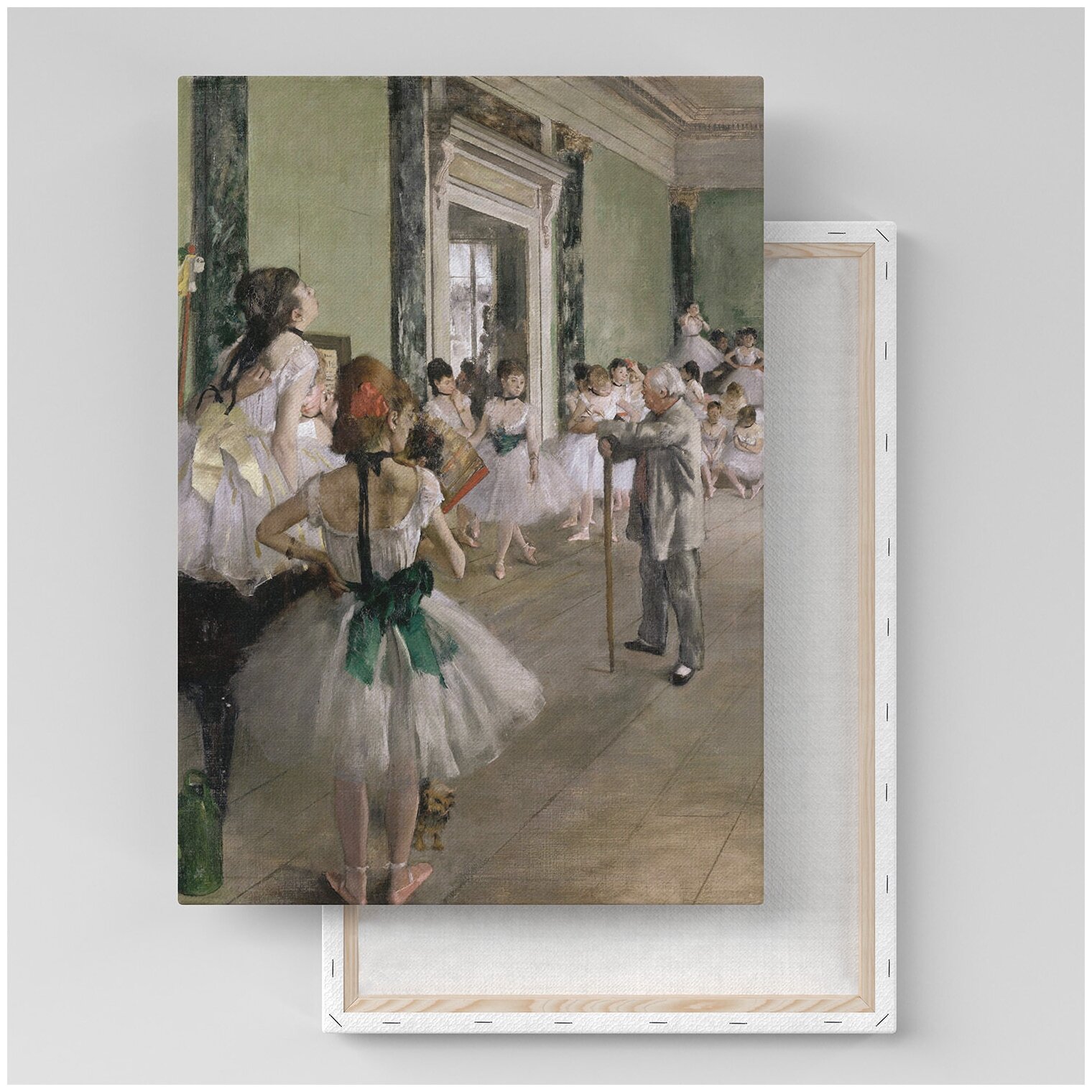Картина на холсте с подрамником / Edgar Degas / Дега Эдгар - Танцевальный класс