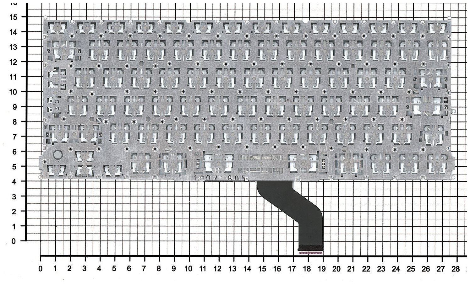 Клавиатура для Apple MacBook Pro 13 Retina A1425 Late 2012 Early 2013 Г-образный Enter RUS РСТ