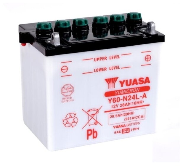 Мото аккумулятор YUASA Y60-N24L-A