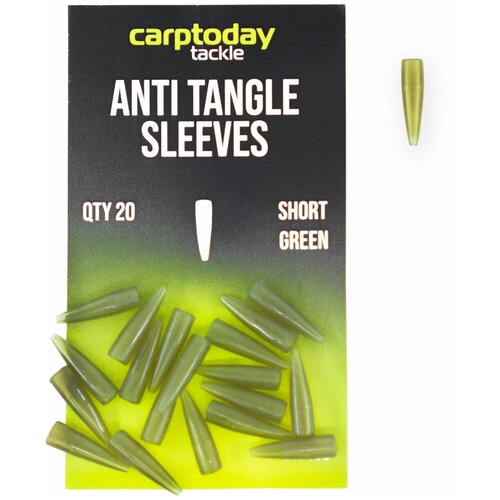 Отводчики короткие Carptoday Tackle Anti Tangle Sleeves Short зеленые отводчик для поводка avid carp anti tangle sleeve short 10 шт в упаковке