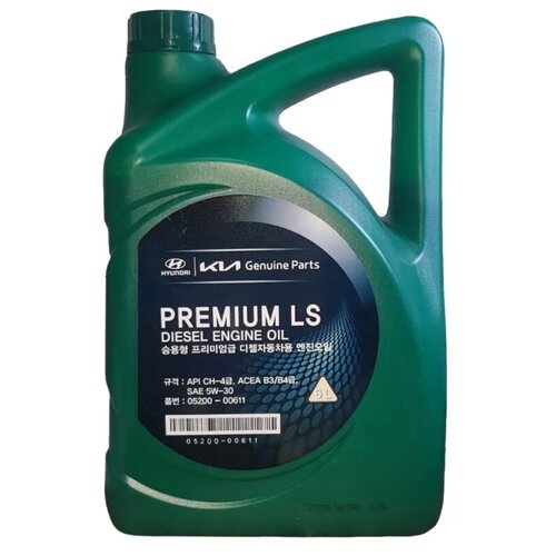 Масло моторное полусинтетическое HYUNDAI DIESEL ENGINE OIL PREMIUM LS 5W/30, 6L