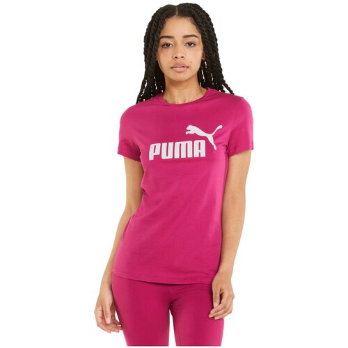 Футболка, PUMA ESS Logo Tee, Женская, размер XS ; Chalk Pink футболка puma ess logo tee женская размер s chalk pink