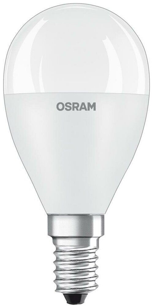 Светодиодная лампа Osram LED Star Classic 8W эквивалент 75W 4000K 806Лм E14 шар
