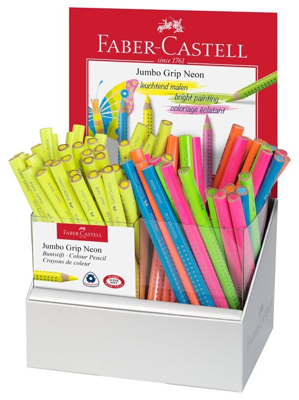 Карандаш-текстовыделитель ассорти Faber-Castell "Textliner 1148" трехгранный