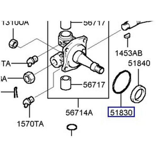 Сальник ступицы передний COUNTY HD65 5183045000 хендай hd78