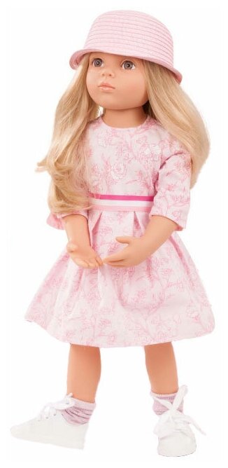 Кукла Gotz Эмма в розовом платье и шляпе, 50 см