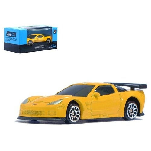 Машина металлическая CHEVROLET CORVETTE C6-R, 1:64, цвет чёрный 1pair for chevrolet corvette c6 2005 2013 front amber smoke clear lens led side marker light lamp oem 10440721