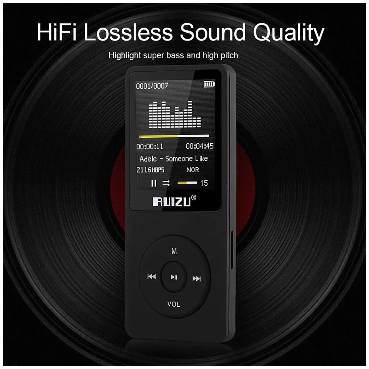 HiFi плеер RUIZU X02 8Gb Black