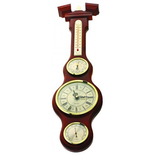 фото Настенные часы с барометром (бриг) ksva-м-55-ч