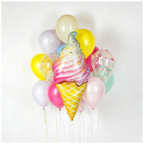 фото Набор из воздушных шаров, наполненных гелием "сладкая жизнь" япраздник
