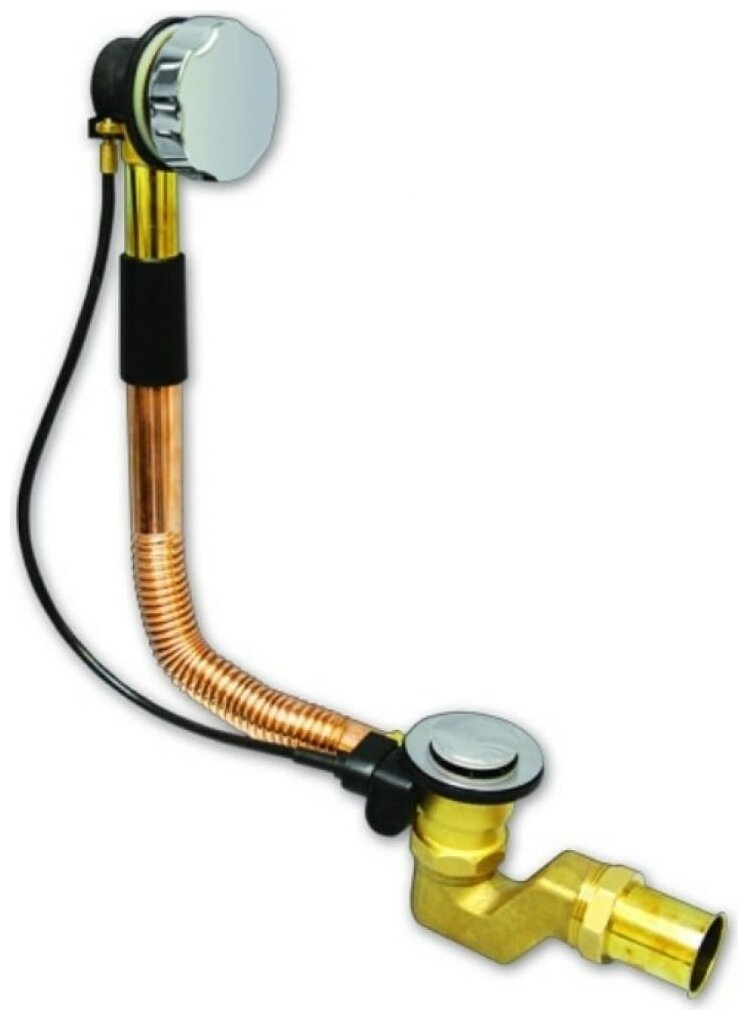 Трубный (коленный) сифон для ванны WIRQUIN 30719248  с переливом