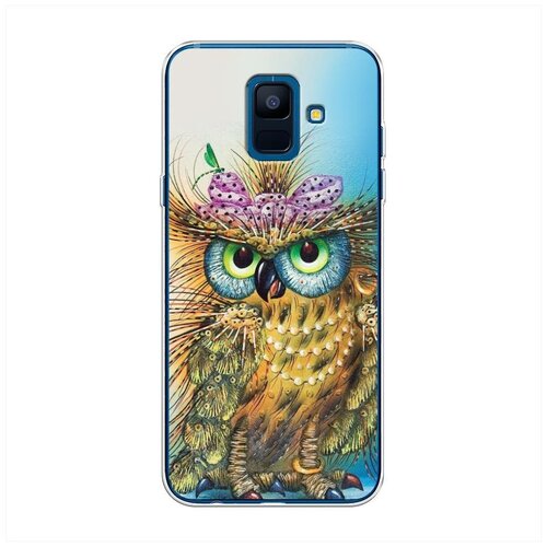 фото Силиконовый чехол "модная сова" на samsung galaxy a6 / самсунг галакси а6 case place