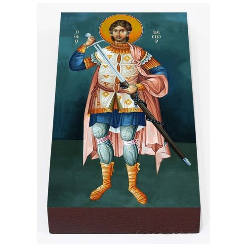 мученик аполлоний антинойский икона на доске 7 13 см Мученик Нестор Солунский, Фессалоникийский, икона на доске 7*13 см