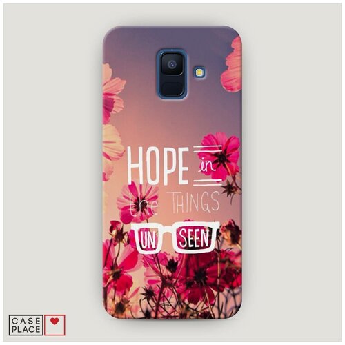 фото Чехол пластиковый samsung galaxy a6 hope in the things case place