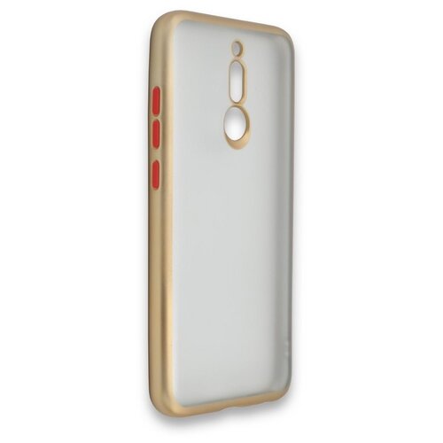 фото Чехол матовый contour для xiaomi redmi 8 золотистый ycase