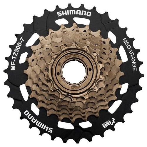 Трещотка Shimano TZ500 7 скоростей 14-34 без упаковки трещотка shimano tz510 7 скоростей 14 28 без упаковки