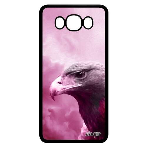 фото Ударопрочный чехол на смартфон // galaxy j7 2016 // "орел" дизайн ястреб, utaupia, розовый