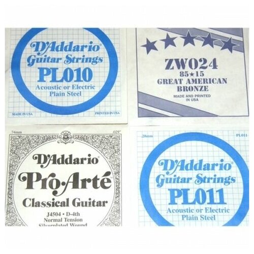 D'ADDARIO PL100 - набор тонких струн от 007 до 026