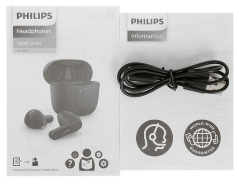 Bluetooth-гарнитура Philips TAT2236BK - фото №2