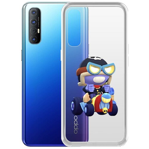 фото Чехол-накладка clear case brawl stars-безумный карл для oppo reno3 pro krutoff group