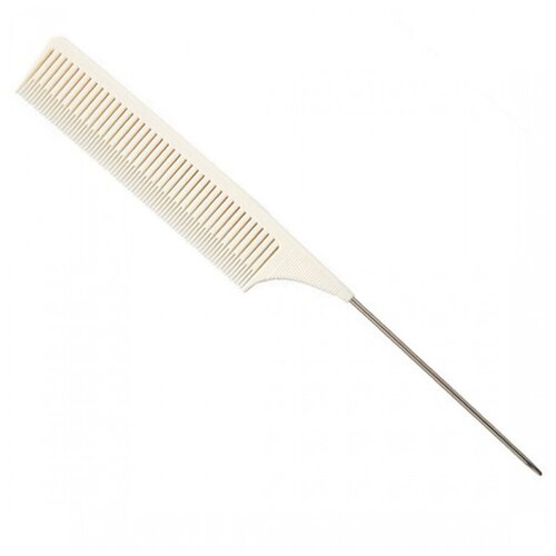 Купить Nail Art Расчёска для мелирования узкая (металлическая спица), белый