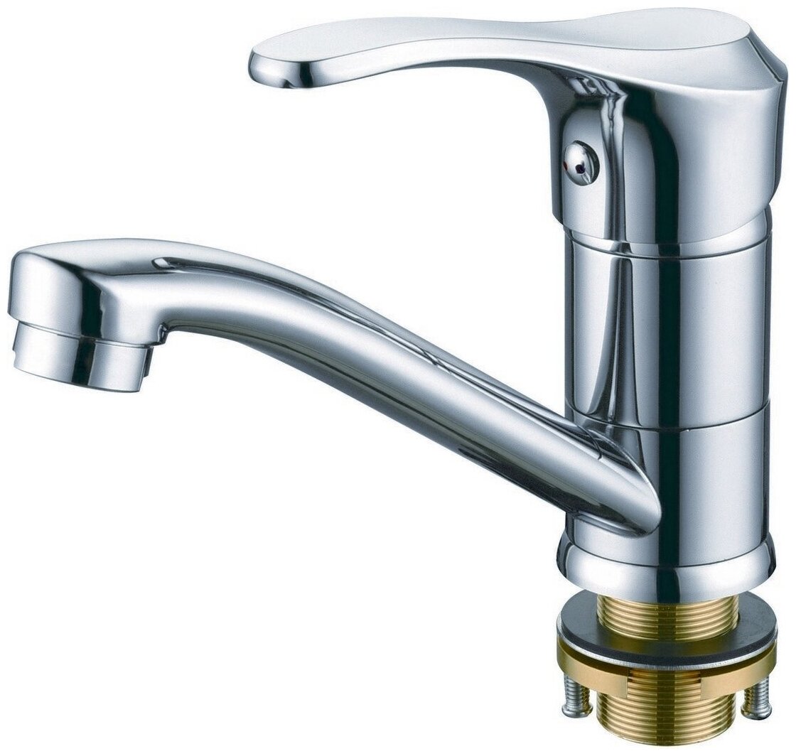 Смеситель одноручный для кухни с поворотным изливом RUSH Jawa (JA0735-25)