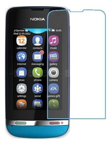Nokia Asha 311 защитный экран из нано стекла 9H одна штука