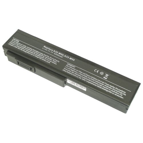 Аккумуляторная батарея iQZiP для ноутбука Asus X55 M50 G50 N61 M60 N53 M51 G60 G51 5200mAh OEM черная
