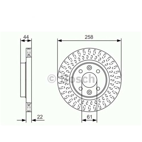 Диск тормозной BOSCH 0986479A86