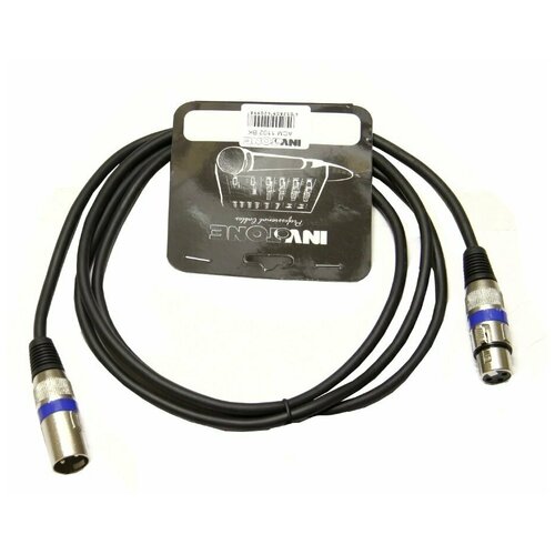 Invotone ACM1102/BK микрофонный кабель XLR мама-XLR папа 2 м invotone acm1102 r