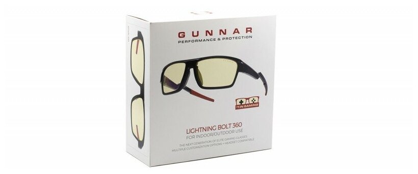 Очки для компьютера GUNNAR Lightning Bolt 360 Onyx (LI3-00101) - фото №6