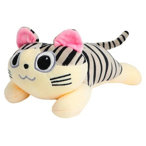 LIGHT STUFF Мягкая игрушка полосатый Котик , 30 см Песочный