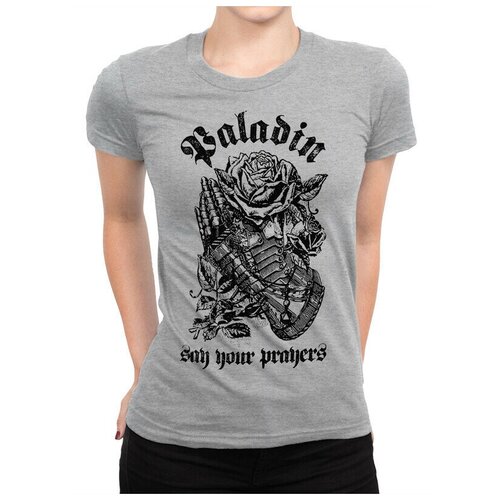 фото Футболка design heroes паладин - подземелья и драконы женская серая 3xl