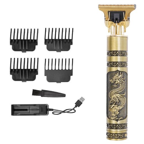 Триммер для стрижки XPower Beard Trimmer Golden Dragon электробритва для волос с 4 насадками для бороды усов бакенбардов и прически 139700₽