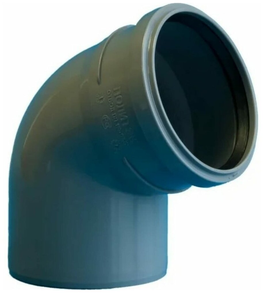 Отвод для внутренней канализации Ду 110x110мм 67˚ полипропилен