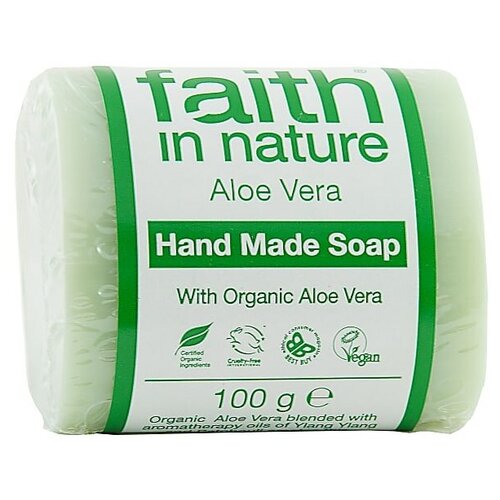 Туалетное мыло ручной работы антибаетериальное с экстрактом Алоэ Вера, 100г