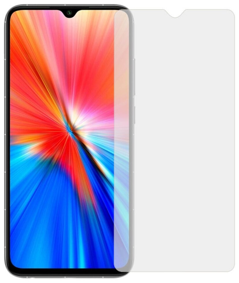 Защитное стекло / бронестекло для Xiaomi Redmi Note 8 (с отступами под чехол, не полное покрытие)