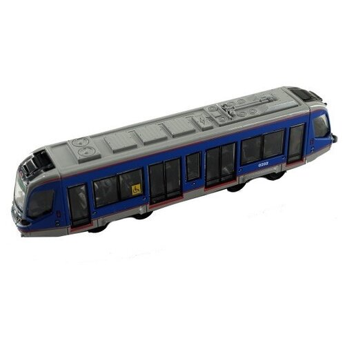 Машина Play Smart Автопарк Трамвай современный (инерционный), 1:50 6583D