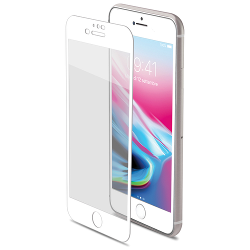 Стекло защитное Celly 3DFull Glass Anti Blue-ray для Apple iPhone 7 глянцевое белое