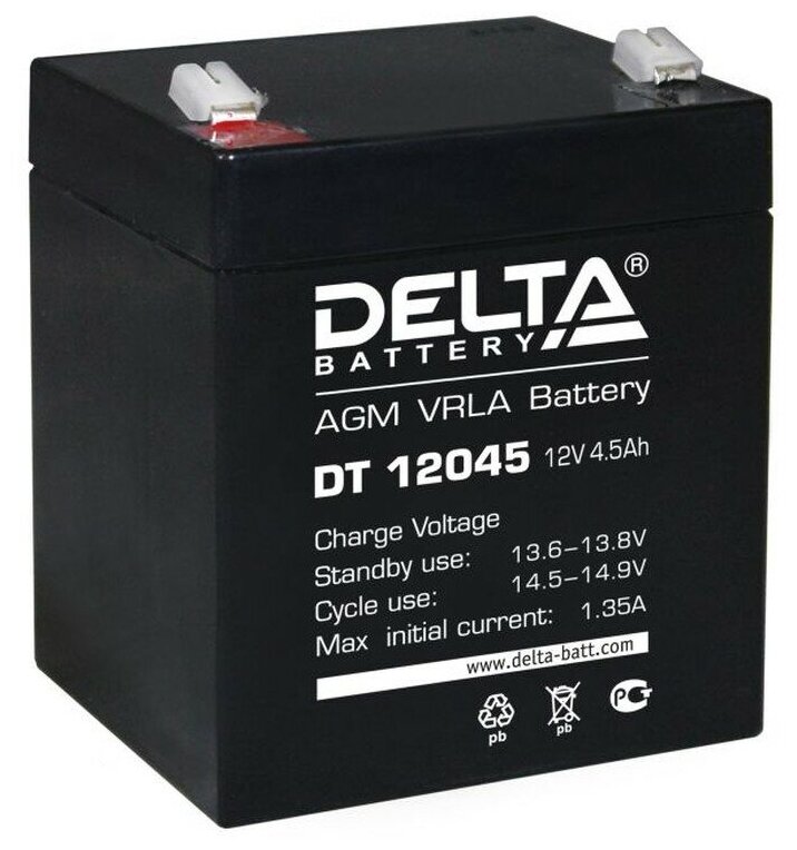 Аккумулятор Delta DT 12045 (12V 4.5Ah)