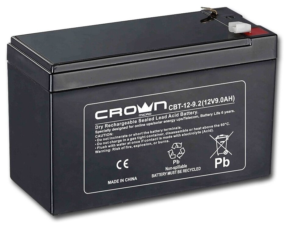 Батарея для ИБП Crown CBT-12-9.2